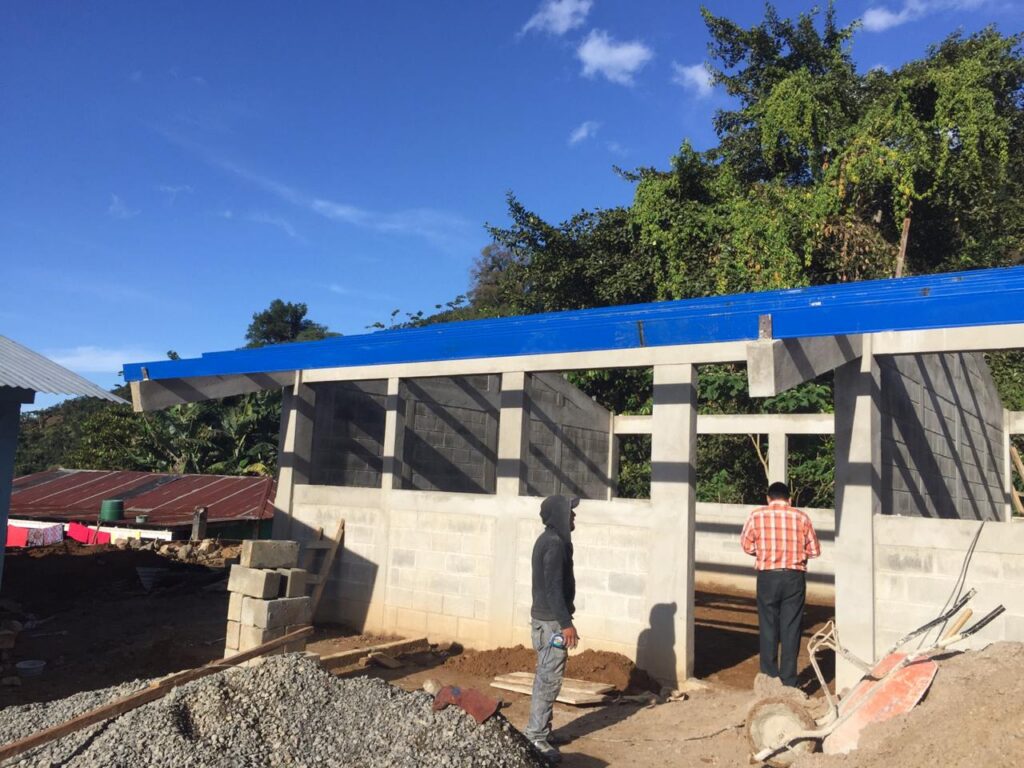 Construcción Instituto Básico Telesecundaria Aldea San Ignasio, Nuevo Progreso, San Marcos